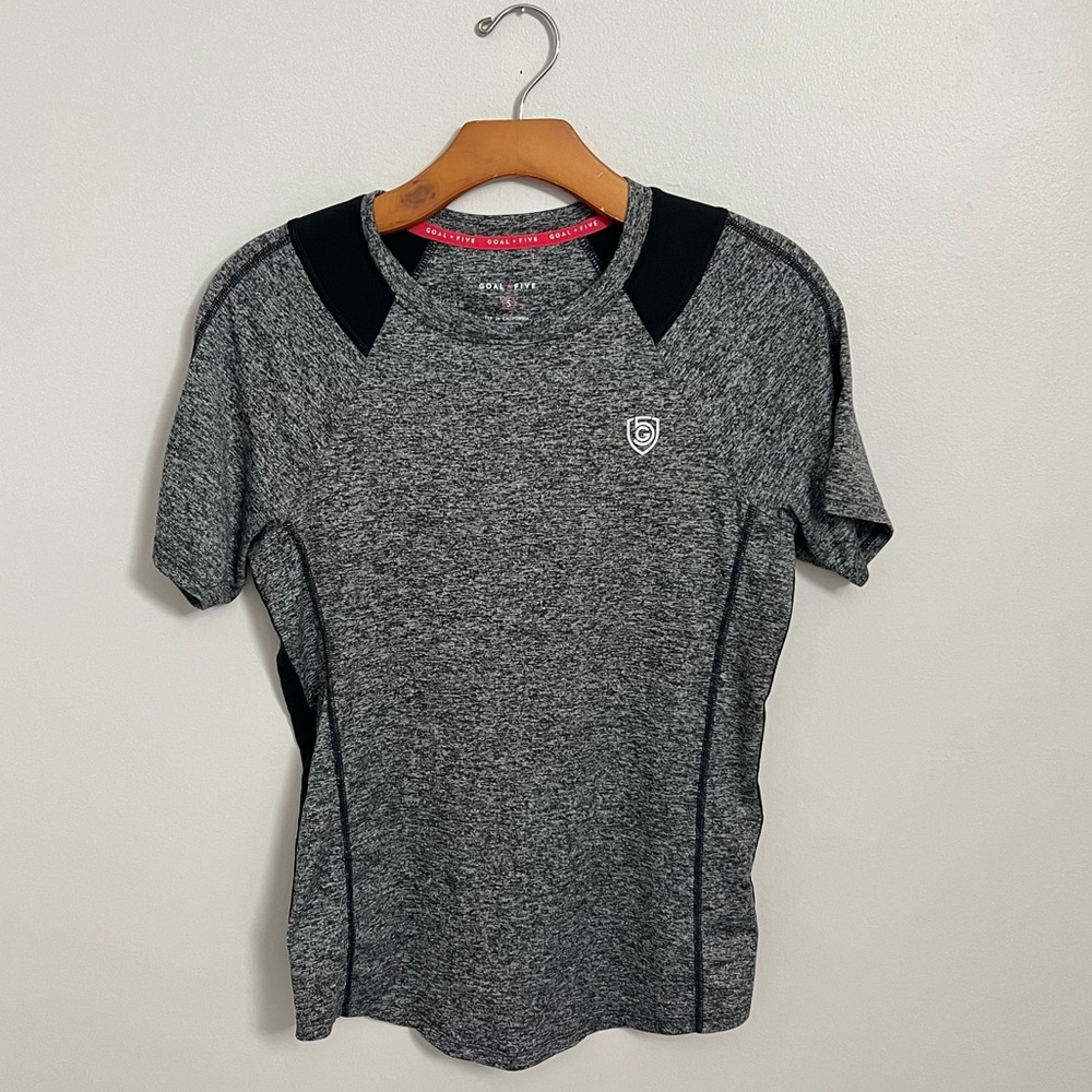 Goal five soccer workout shirt small heather grey top S